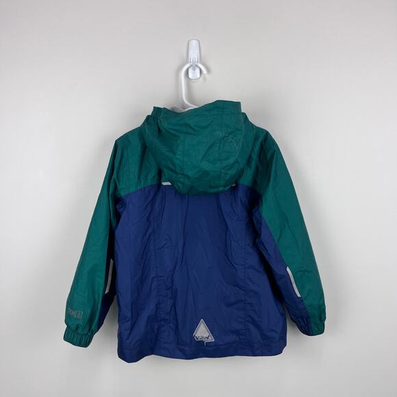 L.L. Bean Kids Lined Trail Model Wind and Rain Jacket Color Block S 4T - Picture 11 of 15